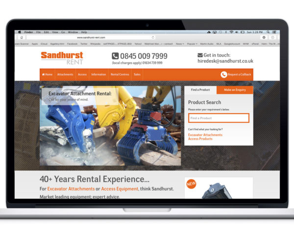 Sandhurst Ltd. - website design and build
